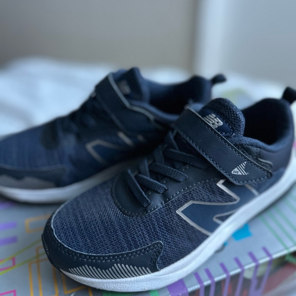 New Balance Kids Navy Blue Athletic Shoes